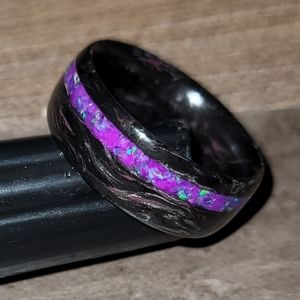 Handmade carbon fiber glow ring